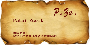 Patai Zsolt névjegykártya